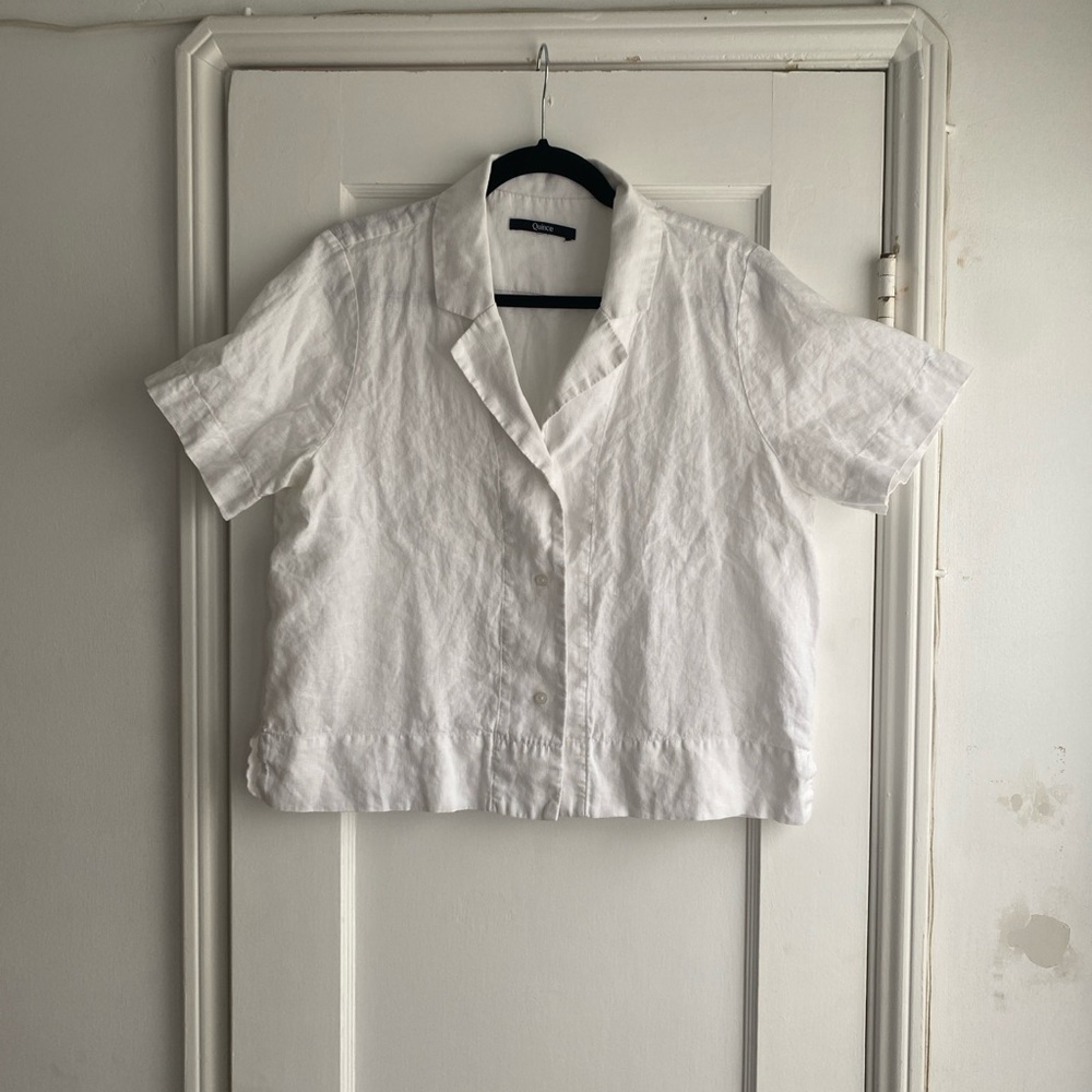Quince 100% European Linen Short Sleeve Shirt - Picture 9 of 13